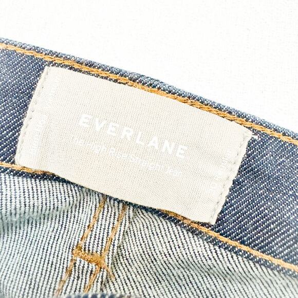 Everlane Women's Straight Leg Jeans - Blue - Picture 5 of 8